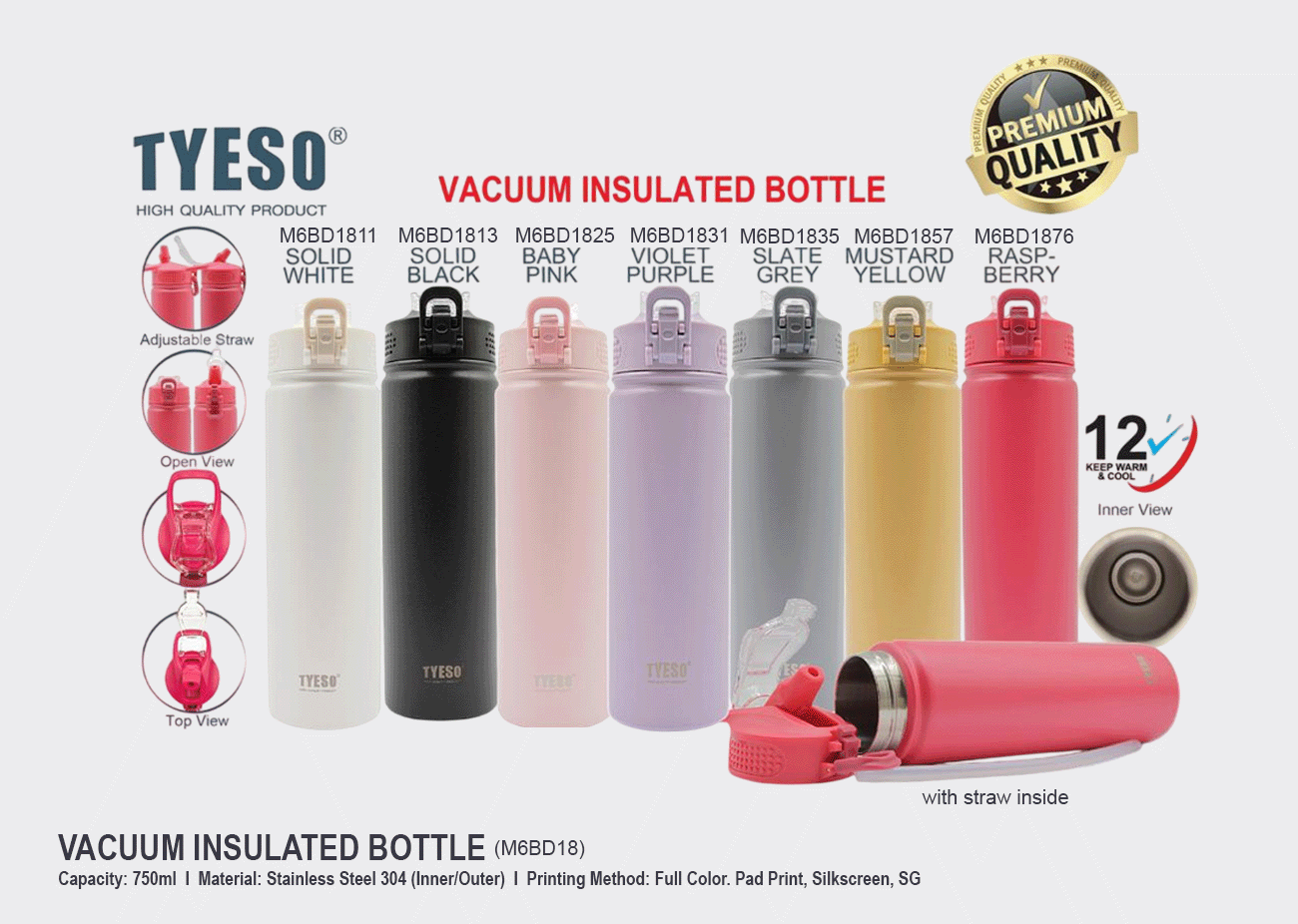 Vacuum Insulated Bottle M6BD18<br>750ml