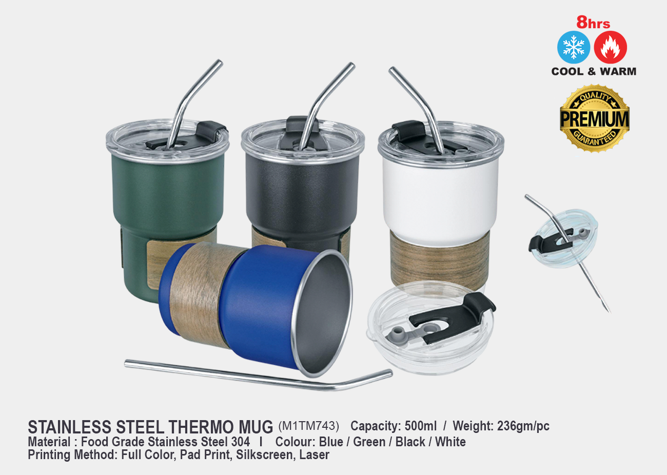 Stainless Steel Thermo Mug M1TM743 500ml
