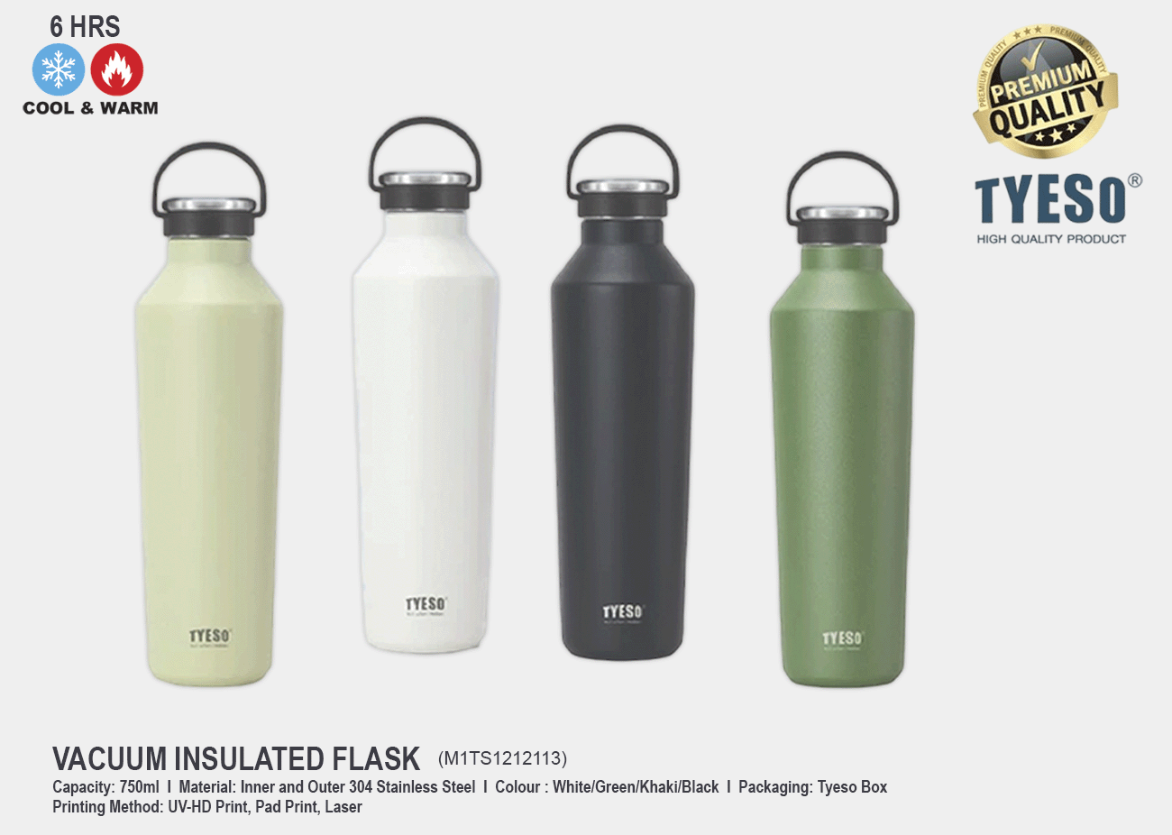TYESO Vacuum Insulated Bottle M1TS1212113<br>750ml