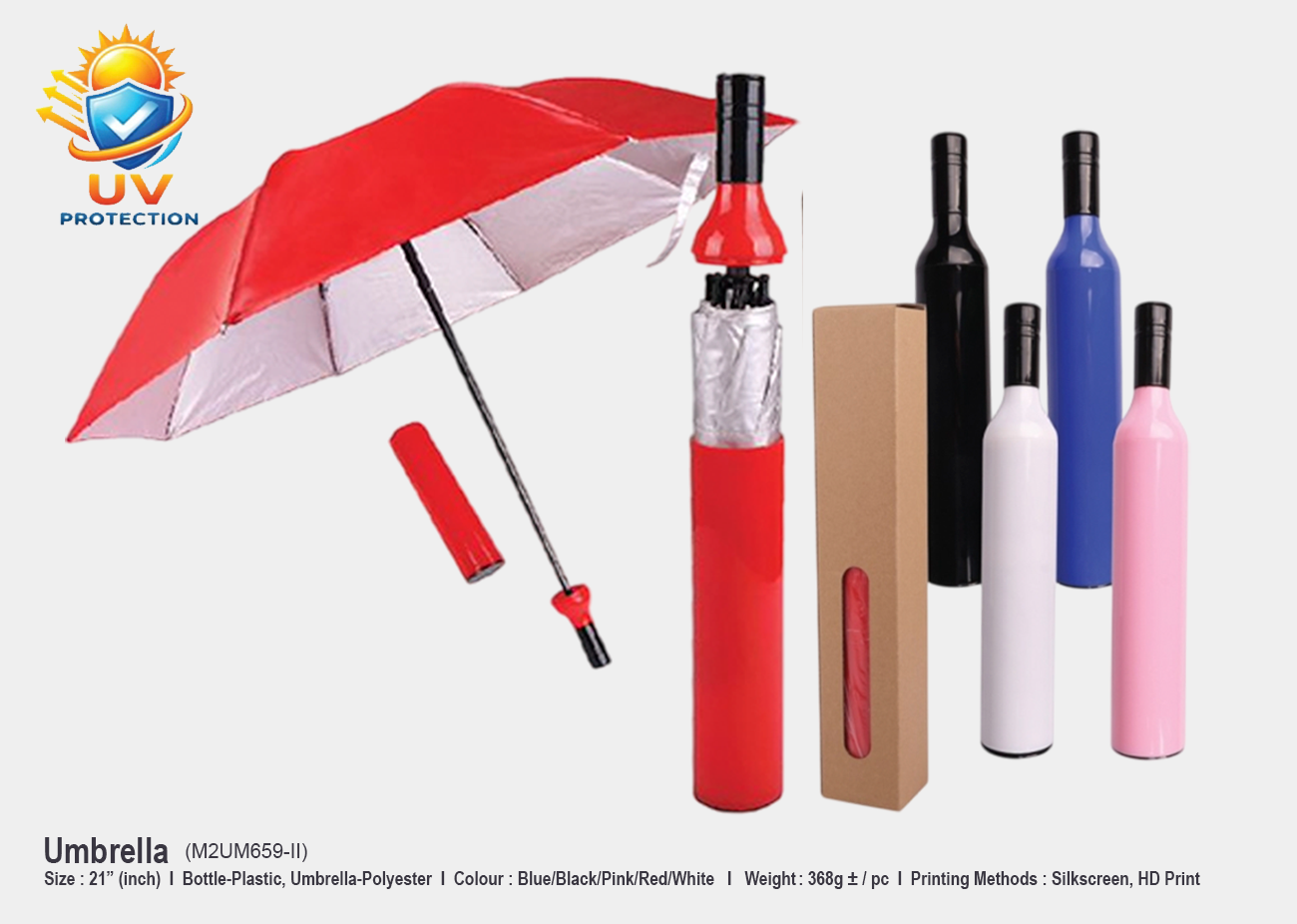 21" Bottle Umbrella M2UM659-II