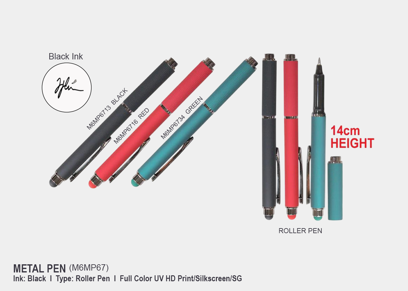 Metal Pen M6MP67 <br> 14cm(H)