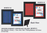Wooden Songket Certificate Holder M1NF611B