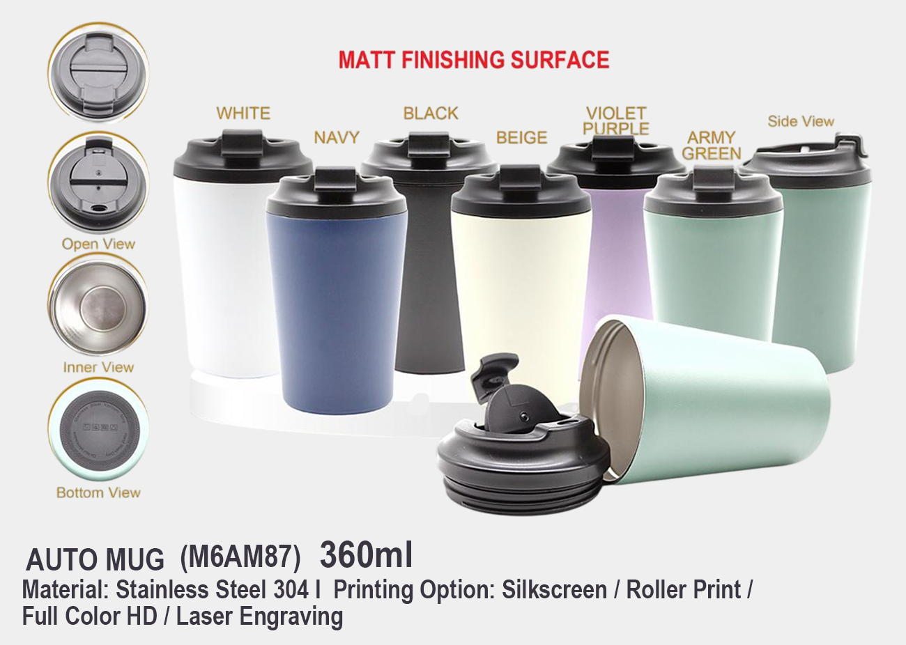 Stainless Steel Mug M6AM87<br>360ml