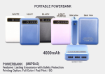 Portable Power Bank M6PB43 <br> 4,000mAh