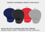 Mouse Pad With Wrist Rest M6SA54 <br> 23cm (L) x 19cm (H)