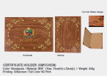 Woodgrain MDF Certificate Holder GM1CH358