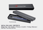 Metal Pen Case GM1EB213<br> 2cm(H) x 17.5cm(L) x 4.3cm(W)