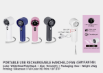 Turbo Handheld Fan GM1FAN749 <br> 16.5cm(H)