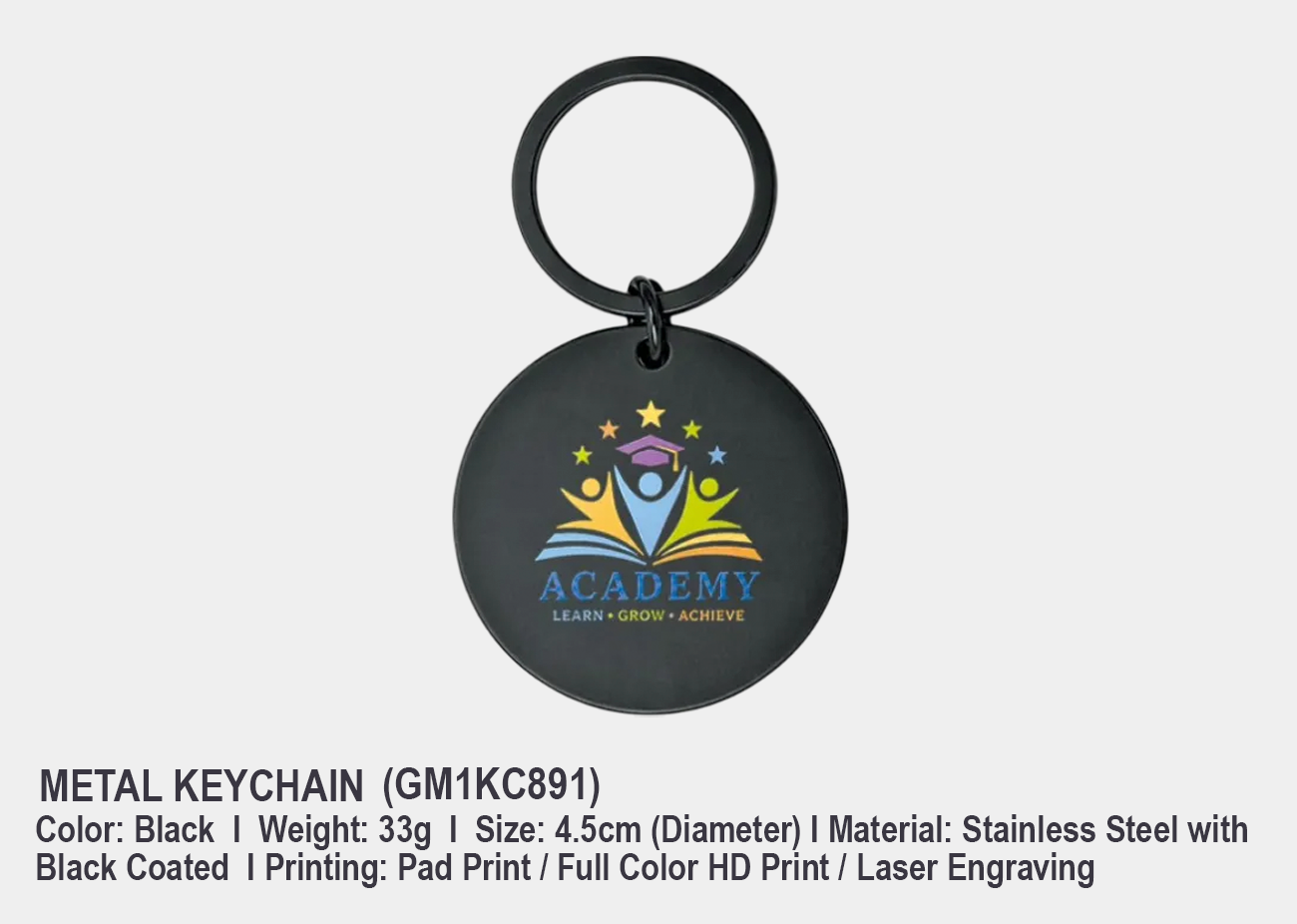 Metal Keychain GM1KC891 <br> 4.5cm(D)