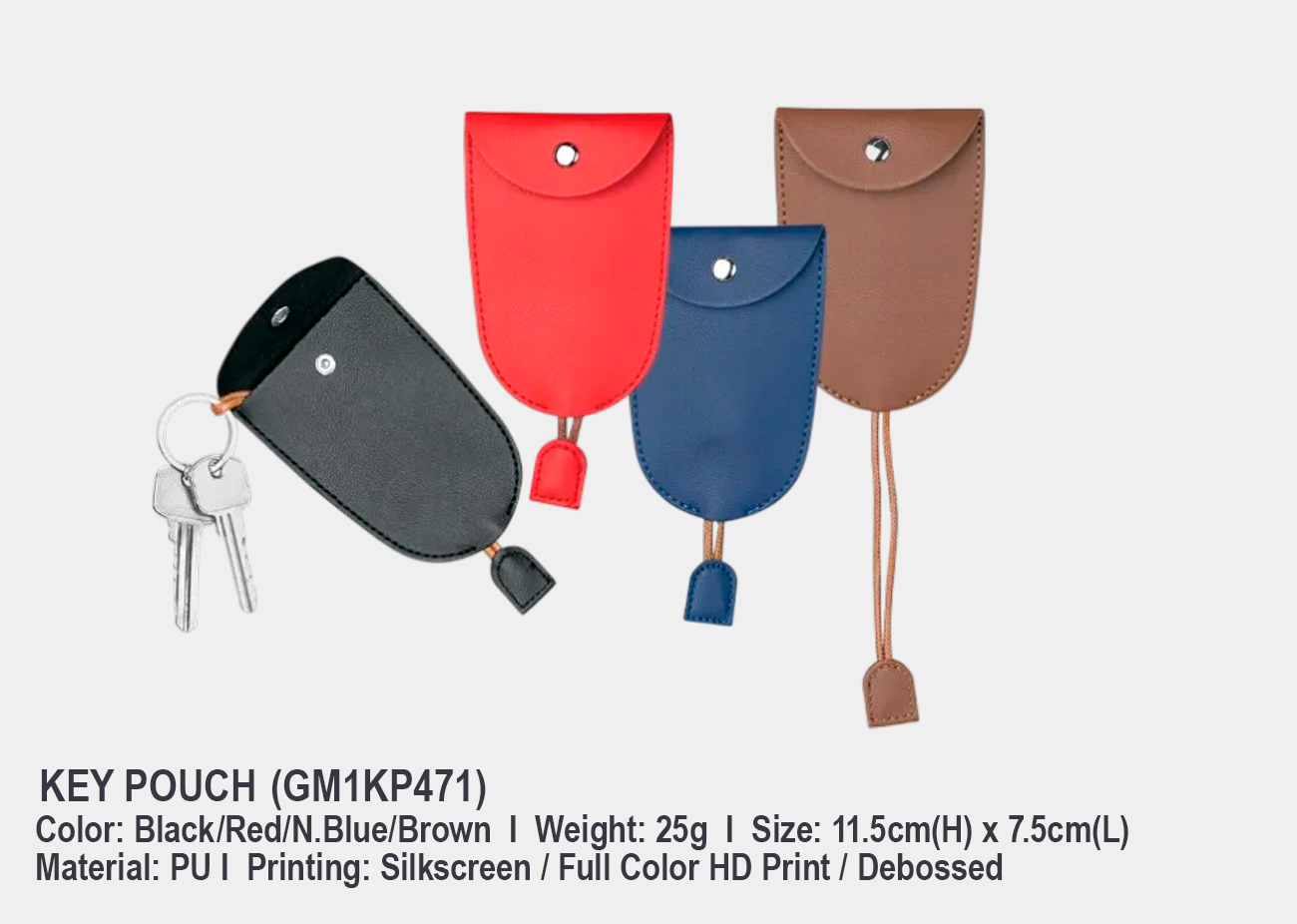 Key Pouch GM1KP471 <br> 11.5mm(h) x 7.5mm(L)