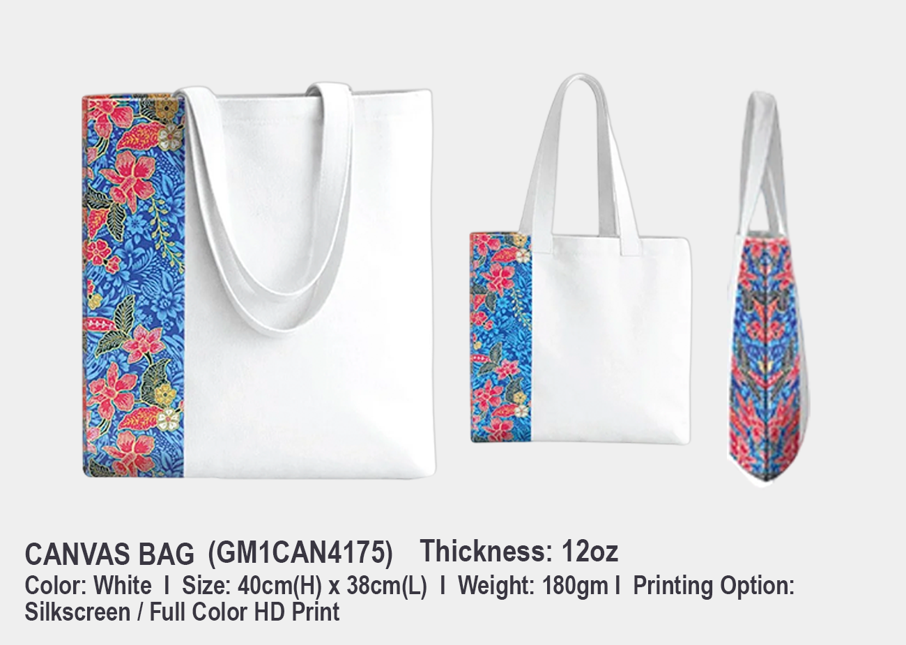 Canvas Bag GM1CAN4175<br>40cm(H) x 38cm(L)