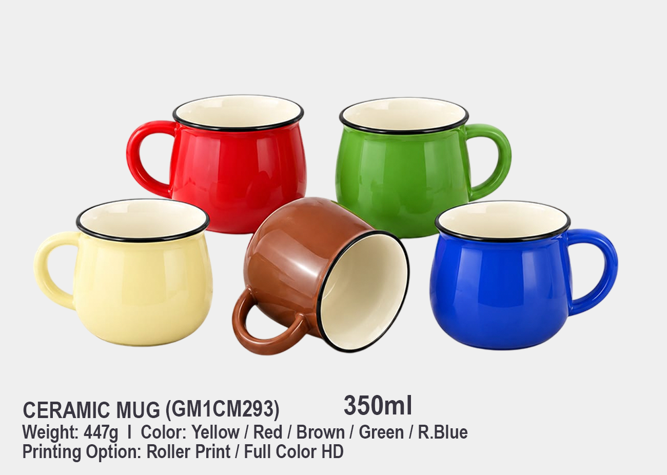Ceramic Mug GM1CM293<br> 350ml