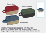 Multi Purpose Bag / Toiletries Bag GM1TOL2690 <br> 15cm(H) x 25cm(L) x 11cm(W)