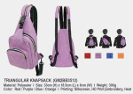 Triangular Knapsack GM2BB3512 <br> 33cm(L) x 18.5cm(W) x 6cm(H)