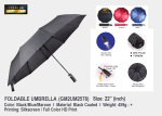 22" Fold Auto Umbrella with LED <br> M2UM2578