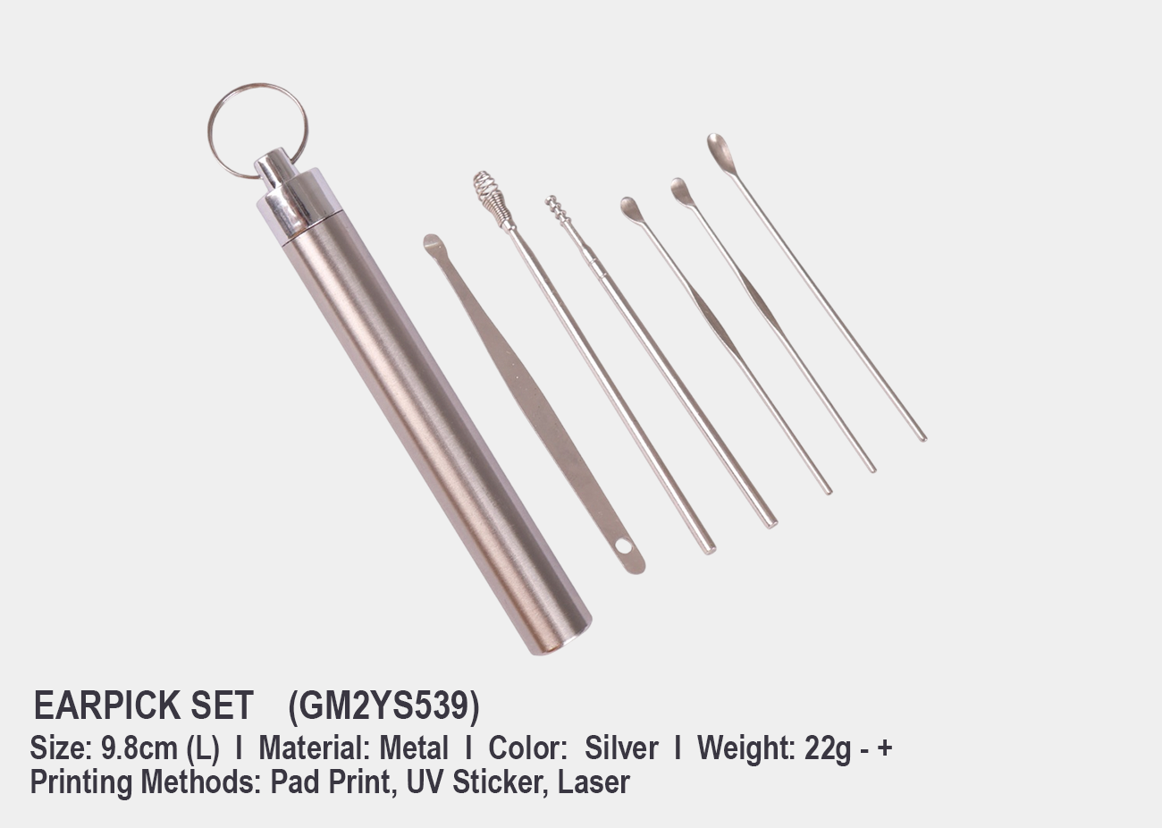 Earpick Set GM2YS539 <br> 9.8cm (L)